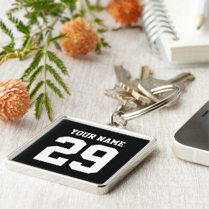 スポーツ名前をカスタムするおよび数keychain キーホルダー