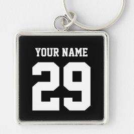 スポーツ名前をカスタムするおよび数keychain キーホルダー