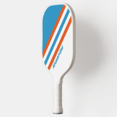 スポーツ夏期ノスタルジックストライプな名前 ピックルボールラケット (左)