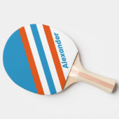 スポーツ夏期ノスタルジックストライプな名前 卓球ラケット (横)