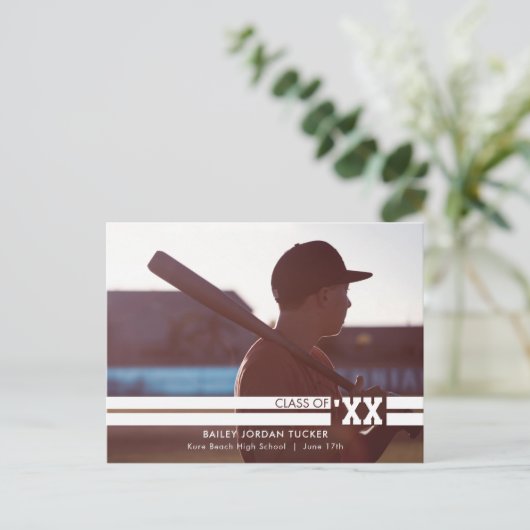 スポーツ大学院生写真フルアナウンスメント ポストカード (スタンド正面)