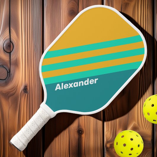 スポーツ太陽に照らストライプされた海の名前 ピックルボールラケット