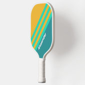 スポーツ太陽に照らストライプされた海の名前 ピックルボールラケット (左)