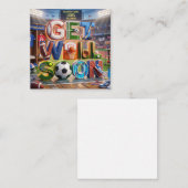 スポーツ好きのためのお見舞いカード #3 ノートカード (正面/裏面)