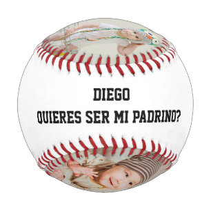スポーツ好きのための教父への打診 "Quieres Ser Mi Padrino" 野球ボール