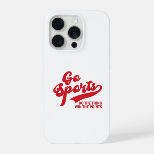 スポーツ好きのための「やれば勝つ」ポイントゲットTシャツ iPhoneケース (裏面)