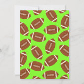 スポーツ子供の誕生日パーティーピンクガール 招待状 (裏面)