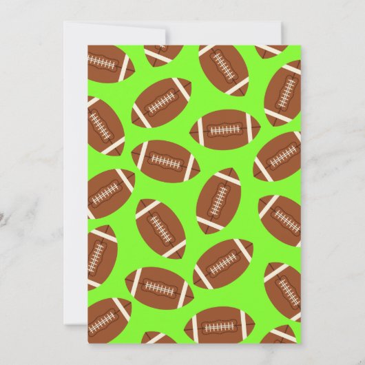 スポーツ子供の誕生日パーティーピンクガール 招待状 (裏面)