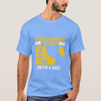 スポーツ実況アナウンサー プロフェッショナル ヤラー f tシャツ