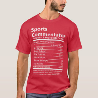 スポーツ実況者の栄養と仲間たち Tシャツ