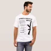 スポーツ実用性のライフル Tシャツ (正面フル)