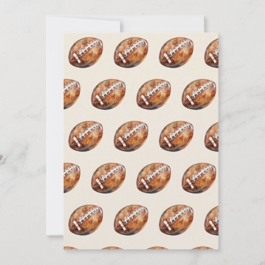 スポーツ少年サッカー少年の赤ちゃんシャワーベア 招待状 (裏面)