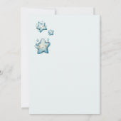 スポーツ少年サッカー少年の赤ちゃんシャワーベア 招待状 (裏面)