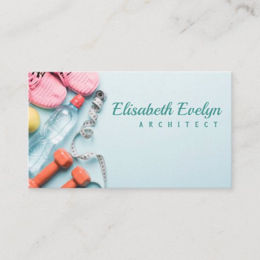 スポーツ属性のセット 名刺 (正面)