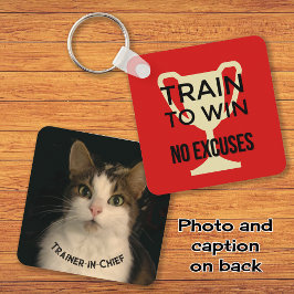 スポーツ引用文の列車が写真文字に勝つ キーホルダー