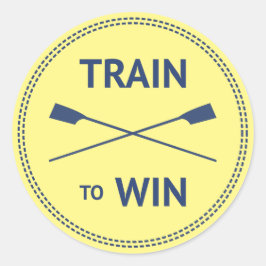 スポーツ引用文ローイングの動機を獲得するトレーニング ラウンドシール