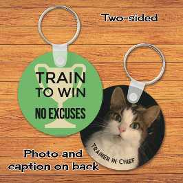 スポーツ引用文列車が勝つやる気を起こさせる キーホルダー