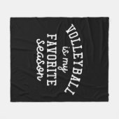 スポーツ愛好家のためのことわざバレーボールは私お気に入りの フリースブランケット (正面(横))