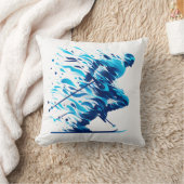 スポーツ愛好家のためのエネルギッシュ・ブルー クッション (ブランケット)