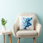 スポーツ愛好家のためのエネルギッシュ・ブルー クッション (椅子)