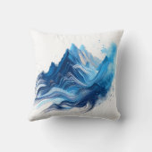 スポーツ愛好家のためのエネルギッシュ・ブルー クッション (裏面)