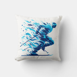 スポーツ愛好家のためのエネルギッシュ・ブルー クッション