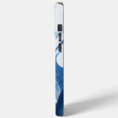 スポーツ愛好家のためのエネルギッシュ・ブルー Case-Mate iPhoneケース (裏面 / 左)