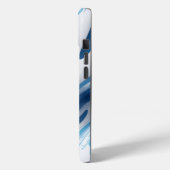 スポーツ愛好家のためのエネルギッシュ・ブルー Case-Mate iPhoneケース (裏面 / 左)