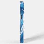 スポーツ愛好家のためのエネルギッシュ・ブルー Case-Mate iPhoneケース (裏面 / 右)