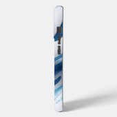 スポーツ愛好家のためのエネルギッシュ・ブルー Case-Mate iPhoneケース (裏面 / 左)