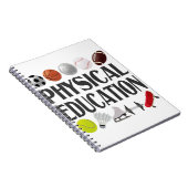 スポーツ愛好家のための体育教育ヴィンテージギフト ノートブック (右側)