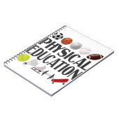 スポーツ愛好家のための体育教育ヴィンテージギフト ノートブック (左側)