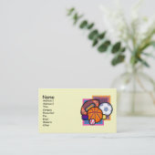 スポーツ愛好家の名刺 名刺 (スタンド正面)