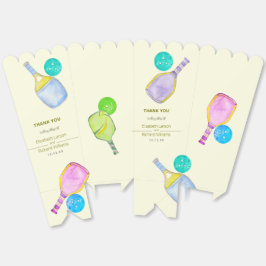 スポーツ愛好家の水の色のピックボールをテーマ結婚にした フェイバーボックス