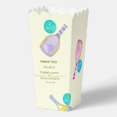 スポーツ愛好家の水の色のピックボールをテーマ結婚にした フェイバーボックス (正面)