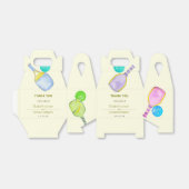 スポーツ愛好家の水の色のピックボールをテーマ結婚にした フェイバーボックス (折り畳みなし)