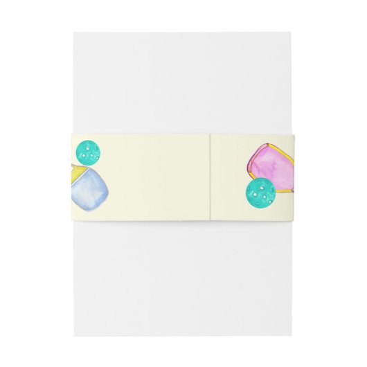 スポーツ愛好家の水の色のピックボールをテーマ結婚にした 招待状ベリーバンド (裏面例)