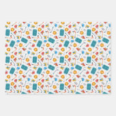 スポーツ愛好家アイスホッケー ラッピングペーパーシート (正面2)