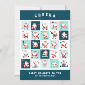 スポーツ愛好家クリスマスギフトカード マグネット招待状 (正面)