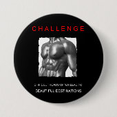 スポーツ成功のやる気を起こさせる挑戦ゴール 缶バッジ (正面)