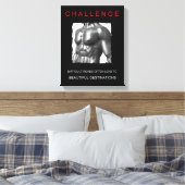 スポーツ成功やる気を起こさせる挑戦引用文 キャンバスプリント (インサイチュ (寝室))