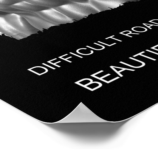 スポーツ成功やる気を起こさせる挑戦引用文 ポスター (角)