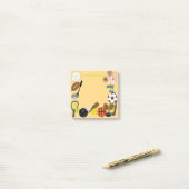 スポーツ投稿のメモ ポストイット (デスク上)