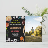 スポーツ招待状（写真あり） 招待状 (スタンド正面)