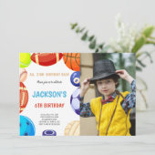 スポーツ招待状（写真あり） 招待状 (スタンド正面)