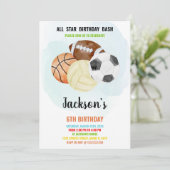 スポーツ招待状 招待状 (スタンド正面)