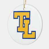 スポーツ文字付き1969オーナメントのTLHSクラス セラミックオーナメント (左)