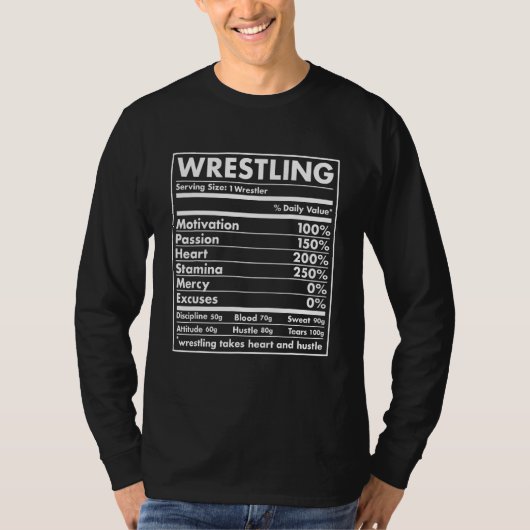 スポーツ栄養レスリング Tシャツ (正面)