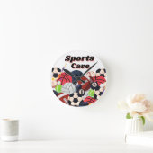 スポーツ洞窟壁時計 ラウンド壁時計 (ホーム)