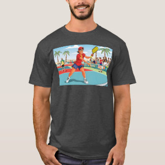 スポーツ漫画キャラクターステッカーポスター 楽しい レトロ Tシャツ